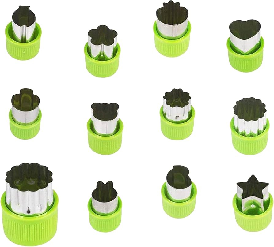 Cookie Cutter Sets for Kids, LetGoShop 12 Shapes Biscuit Cutters Baking Mold with Safty Handle an... | Amazon (US)