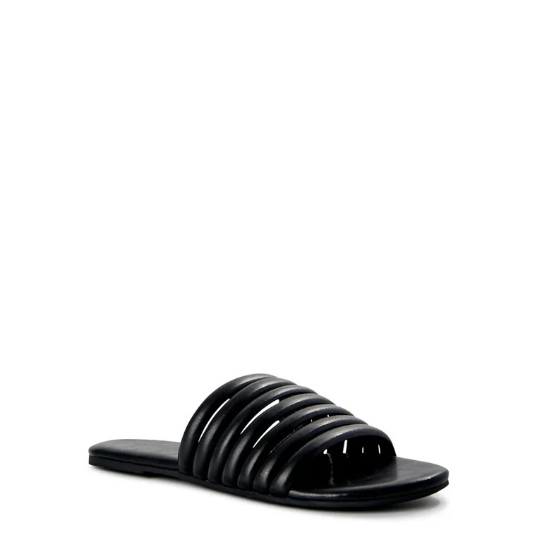 Time and Tru Women's Multi-Band Slide Sandals | Walmart (US)