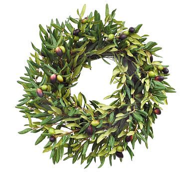 Faux Olive Wreath | Pottery Barn (US)