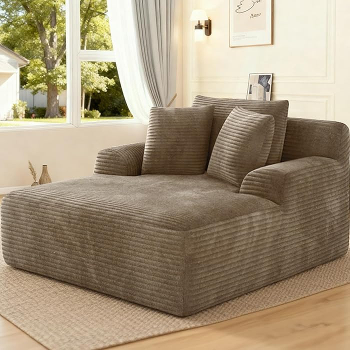 Avenix 66" Boneless Oversized Chaise Lounge Chair Indoor,Boneless Chaise Lounge Oversized Reading... | Amazon (US)