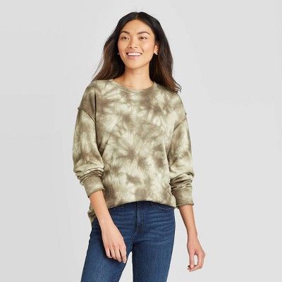 Women's Crewneck Sweatshirt - Knox Rose™ Olive | Target
