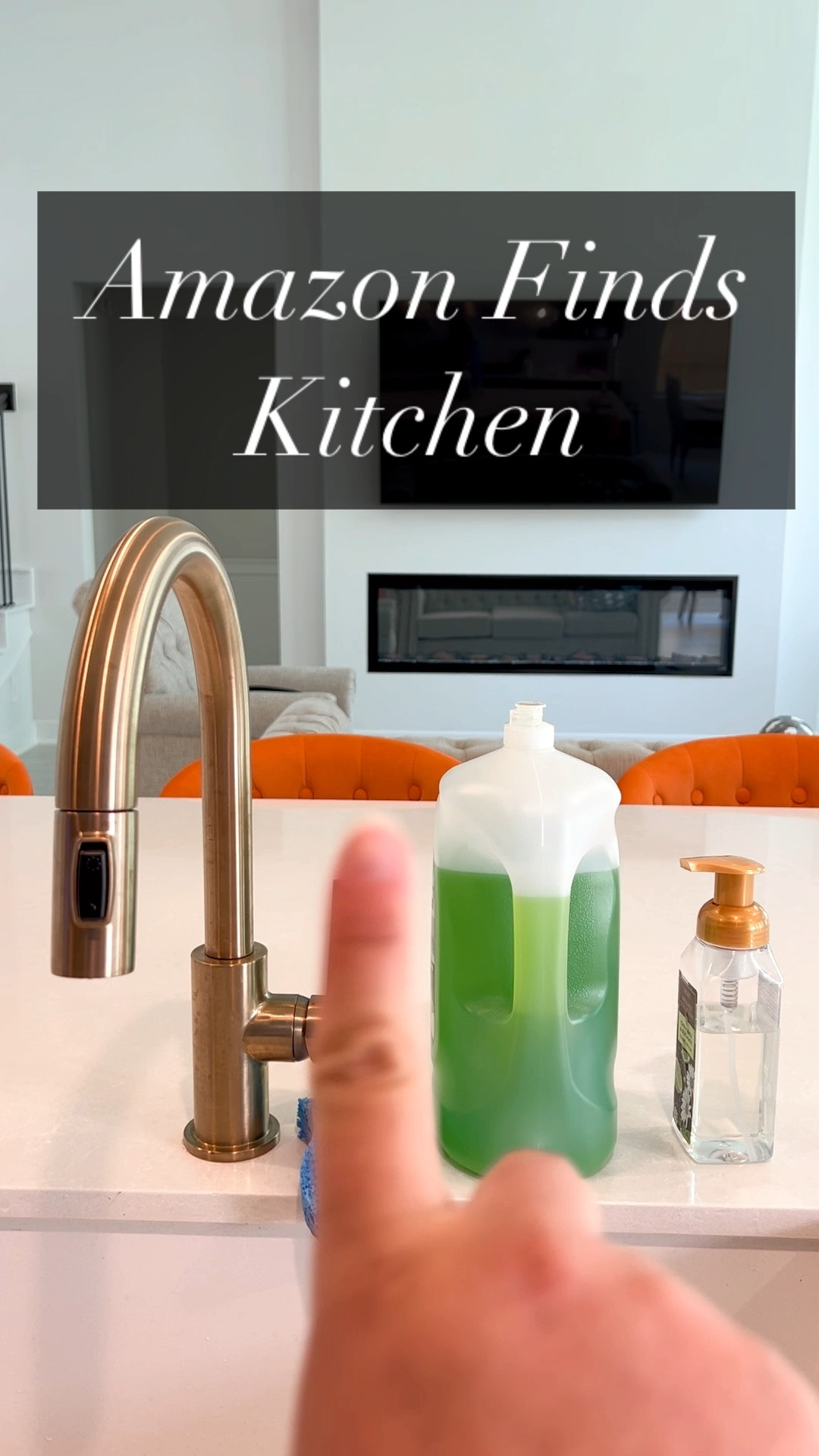 Live this Amazon Finds for our kitchen: Gold Soap Dispenser Set, Glass Soap Dispenser with Gold Stainless Steel Pump, Perfect for Modern Kitchen Counter Decor. Also Multifunctional Sponge Holder for Kitchen Sink with Unique M-shaped, Two Installation Methods Sink Caddy, Stainless Steel Sink Organizer for Sponge, Brush, Sink Stopper and Scraper -Gold. 

#LTKHome #LTKVideo #LTKFindsUnder50