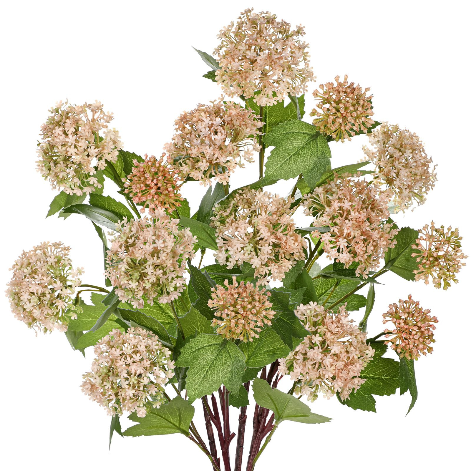 DILATATA Faux Hydrangea Flowers 24" Pink Artificial Hydrangea Spray with 3 Flower Heads, 5 Per Ba... | Amazon (US)