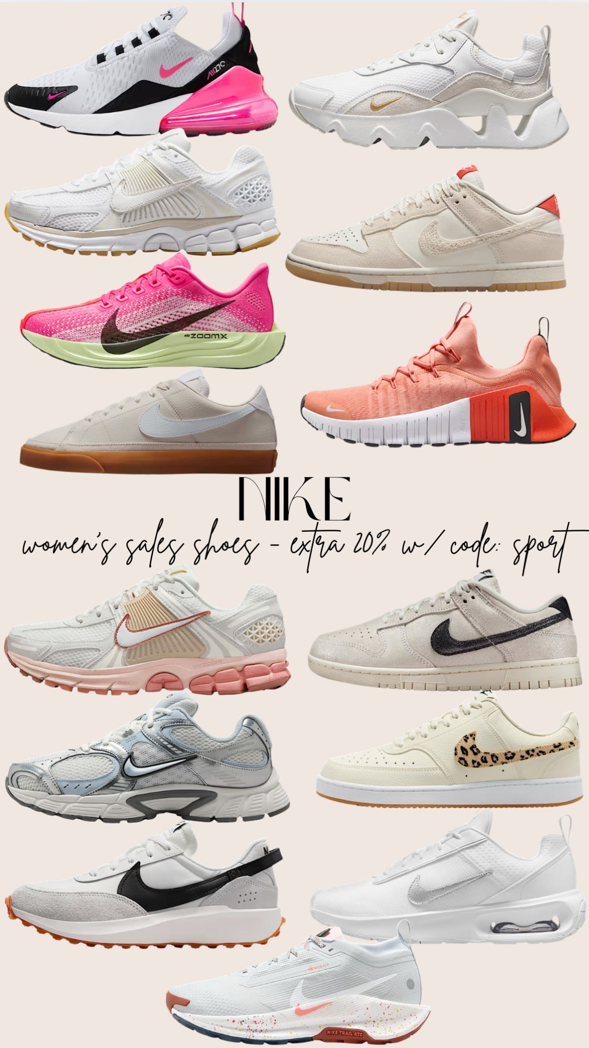 Shop Nike shoes on sale!! So many great finds- use code: SPORT for an extra 20% off! 

#LTKFindsUnder100 #LTKShoeCrush #LTKSaleAlert