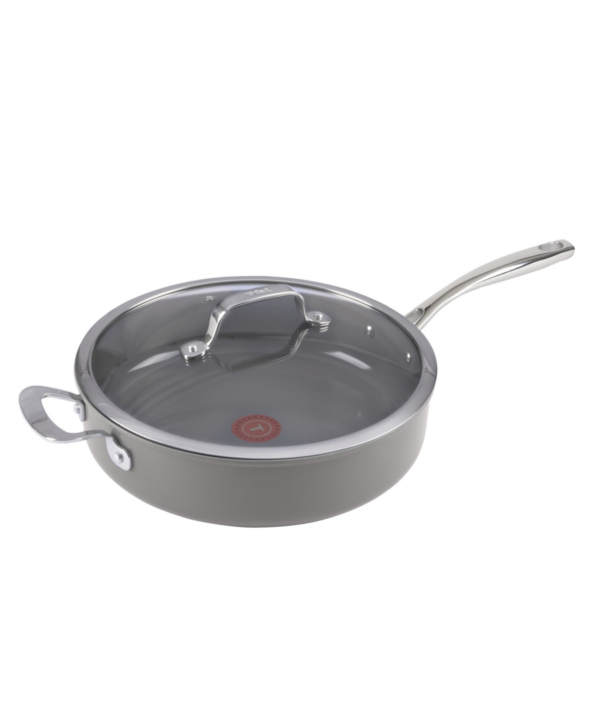 T-Fal 5.5 Quart Ceramic Nonstick Jumbo Cooker - Gray | Macy's