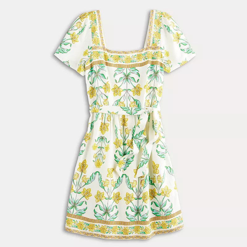 Women's Draper James Short Sleeve Squareneck Dress | Kohl's