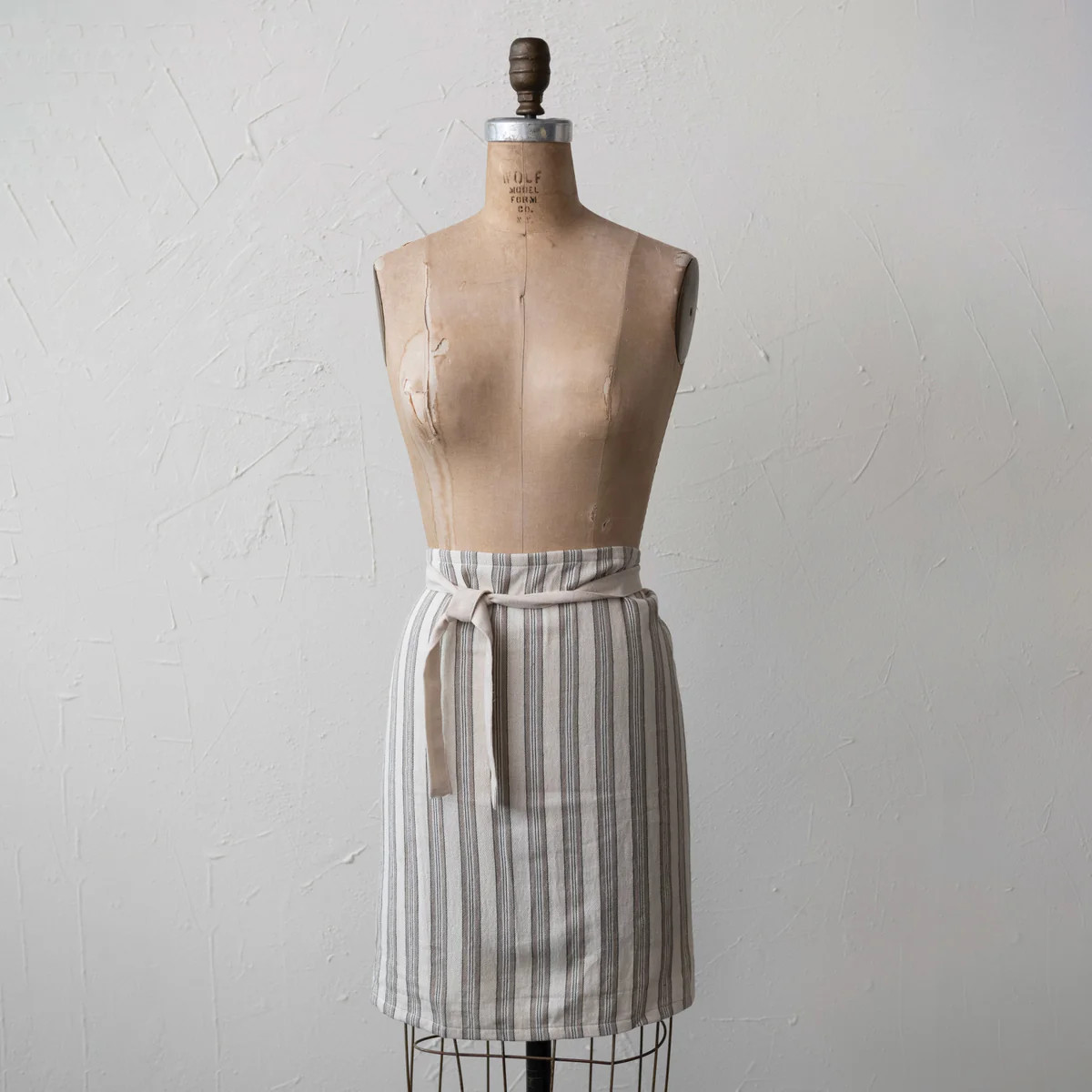COTTON STRIPED HALF APRON | Cooper at Home