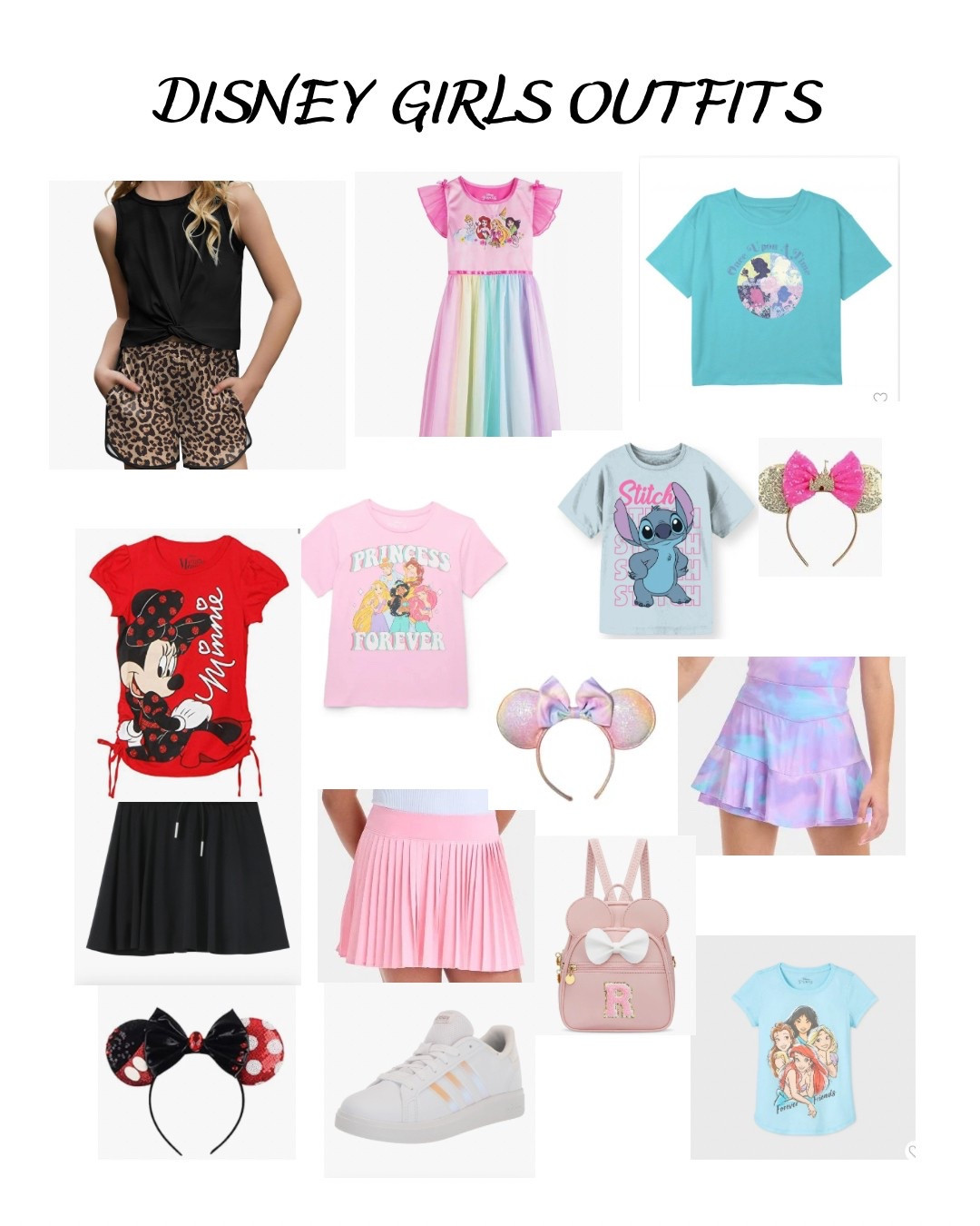 Girls Disney Outfit Inspo! Cute and comfy for all day wear #disney #disneyoutfits #disneygirls #girlsoutfits #disneykids #girls #skorts 

#LTKActive #LTKTravel #LTKKids