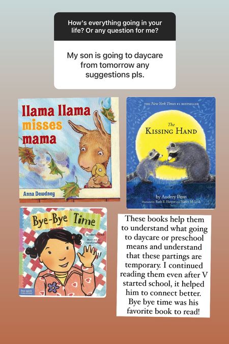 Books to read before the little one starts daycare or preschool 

#LTKfamily #LTKkids #LTKbaby