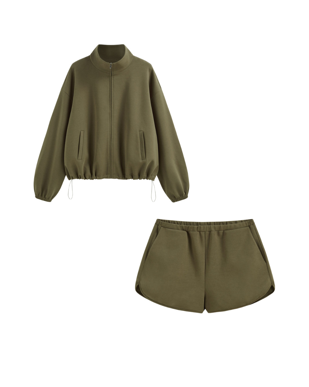 Autumn, Cozy, Cotton, Collar, Zip, Drawstring, Sweatshirt, Shorts, Cider 

 #LTKuk #LTKautumn #LTKstyletip