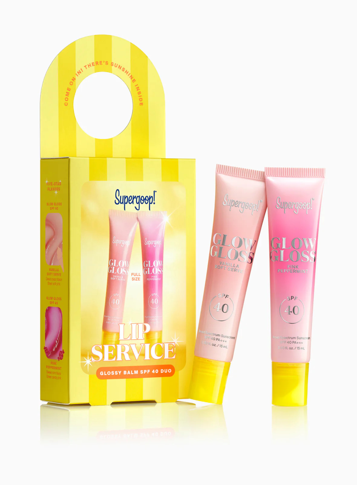Lip Service Glossy Balm SPF 40 Duo | Supergoop