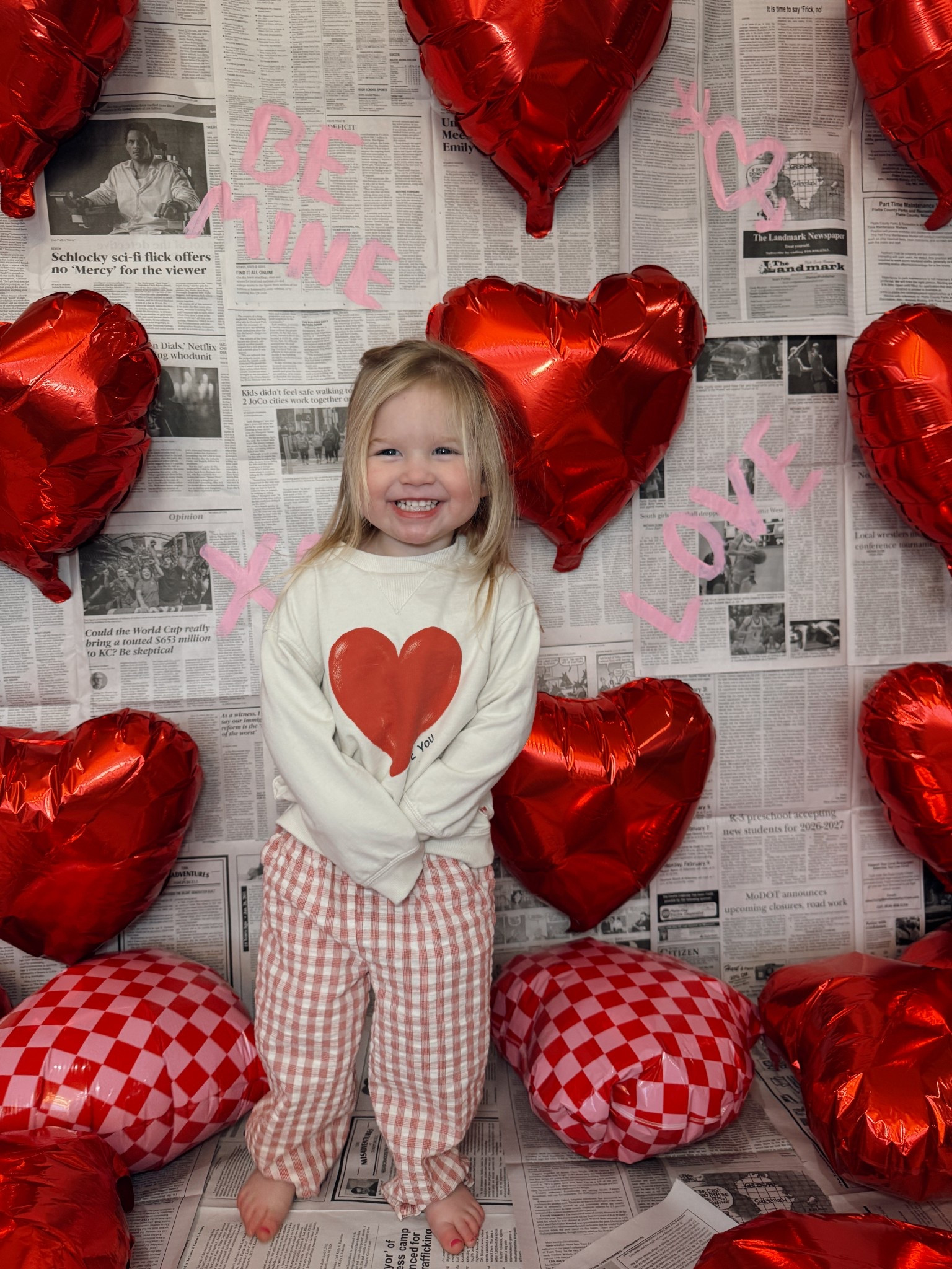 Toddler Valentine's Day outfit // toddler girl style // matching girl outfits 