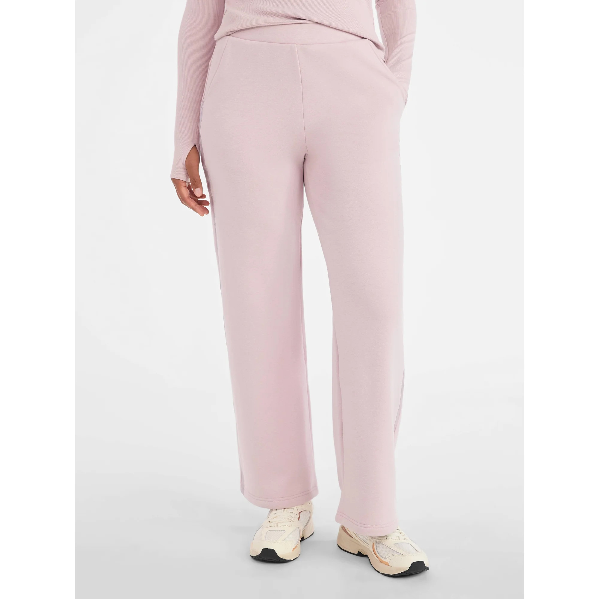 Avia Women's and Women's Plus Fleece Sweatpants with Satin Trim, Sizes XS-4X | Walmart (US)