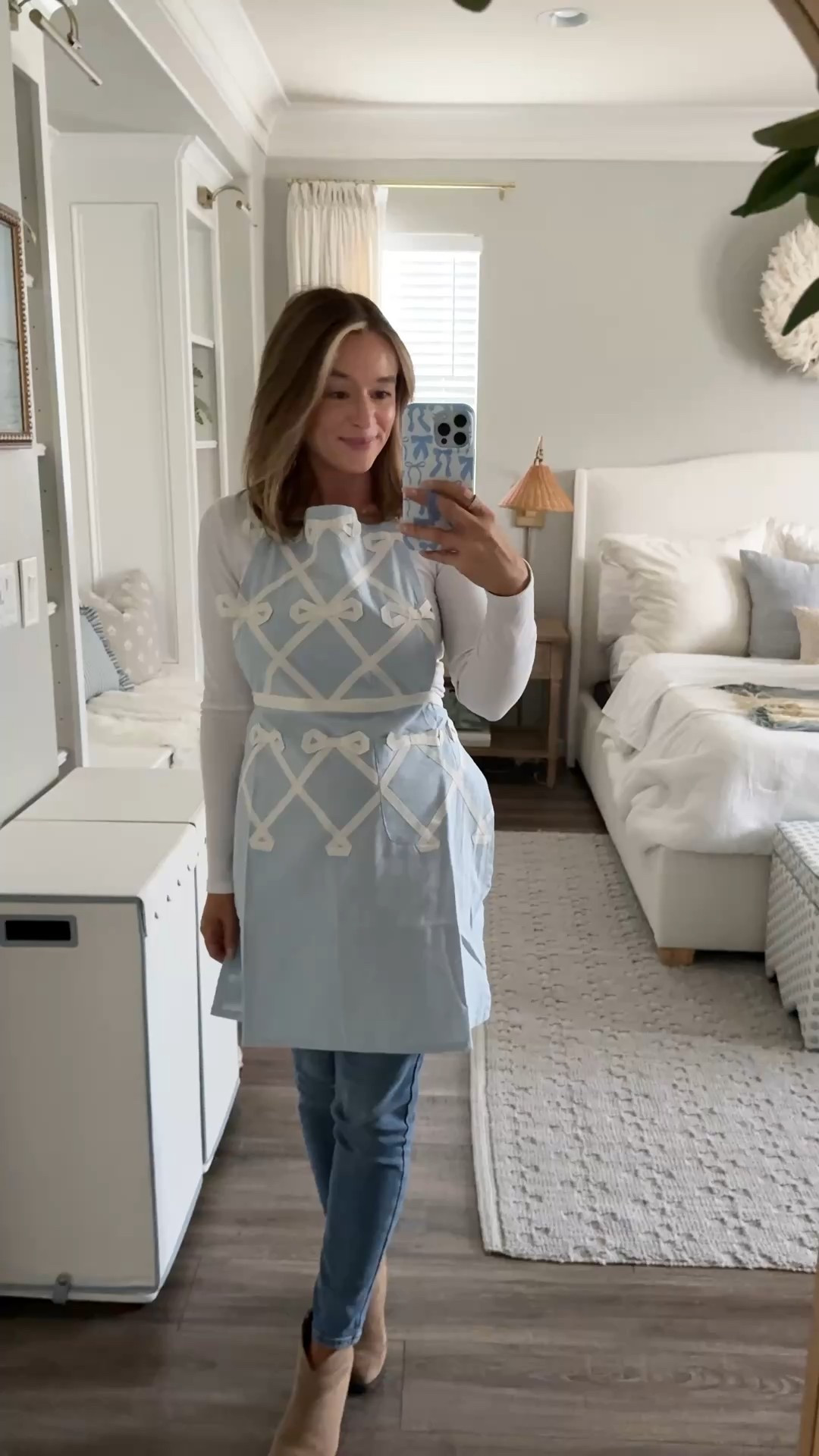 Cutest light blue bow apron it even has a pocket 

#LTKHome