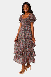 BuddyLove | Marlee Short Sleeve Maxi Dress | Babys Breath | BuddyLove