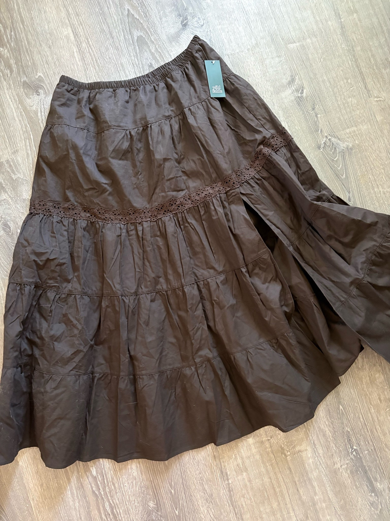 Brown lace maxi skirt with slit for summer and festival season’

#LTKdayinmylife #LTKootd