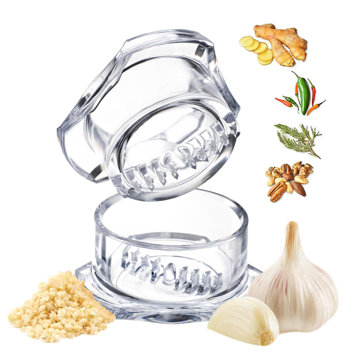 Nextrend Garlic Twister 4th Gen – Garlic Mincer & Garlic Press in One - for Ginger, Herbs, Nuts... | Amazon (US)