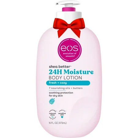 eos Shea Better Body Lotion- Fresh & Cozy, 24H Moisture for Dry Skin, 16 fl oz | Walmart (US)
