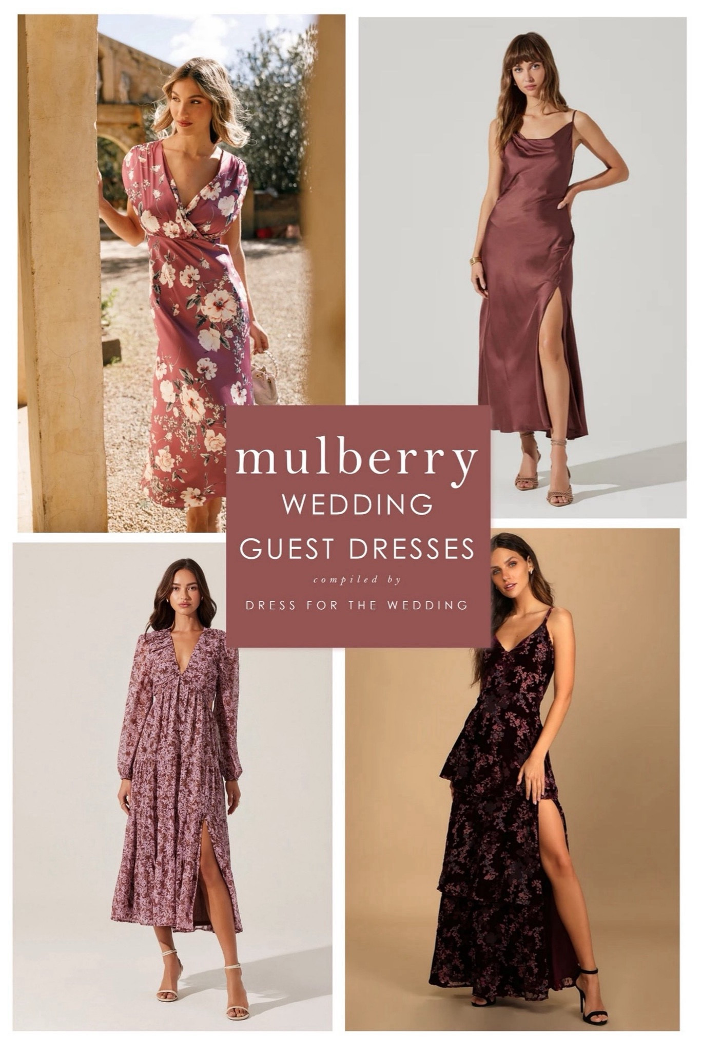mauve fall wedding guest dress Lilah
