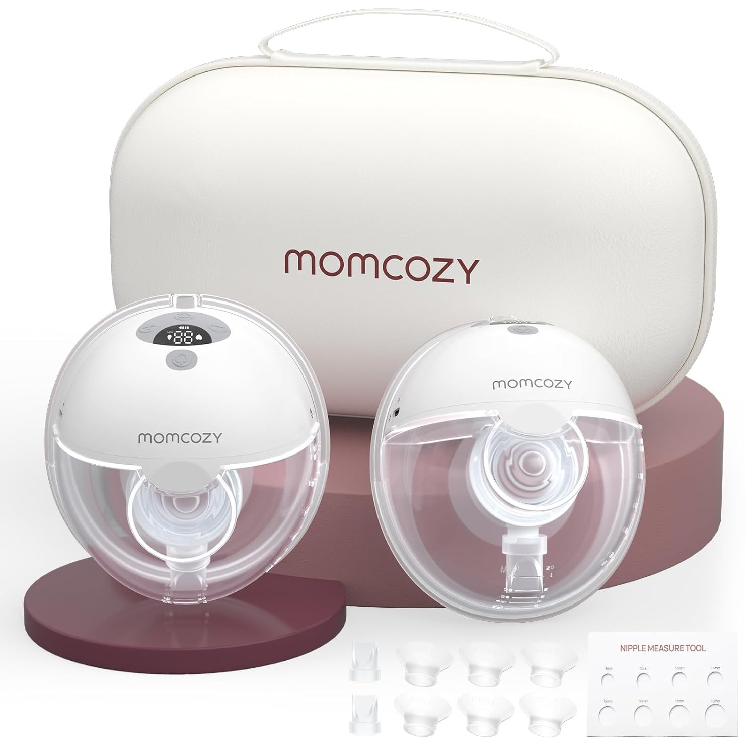 Momcozy Breast Pump Hands Free M5, Wearable Breast Pump of Baby Mouth Double-Sealed Flange with 3... | Amazon (US)