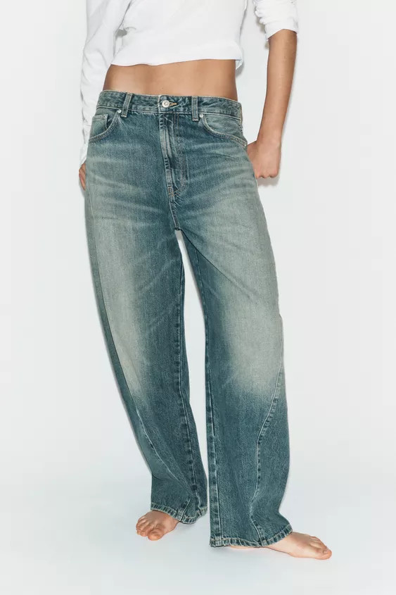 JEANS TRF BAGGY BALLOON TAILLE NORMALE | Zara US