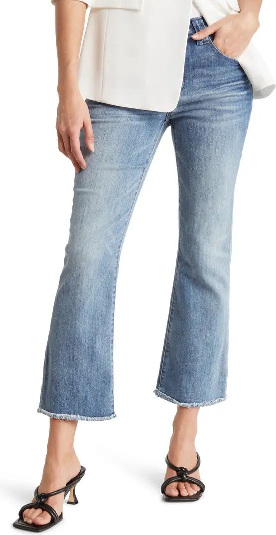 AB Tech High Rise Frayed Crop Jeans | Nordstrom Rack