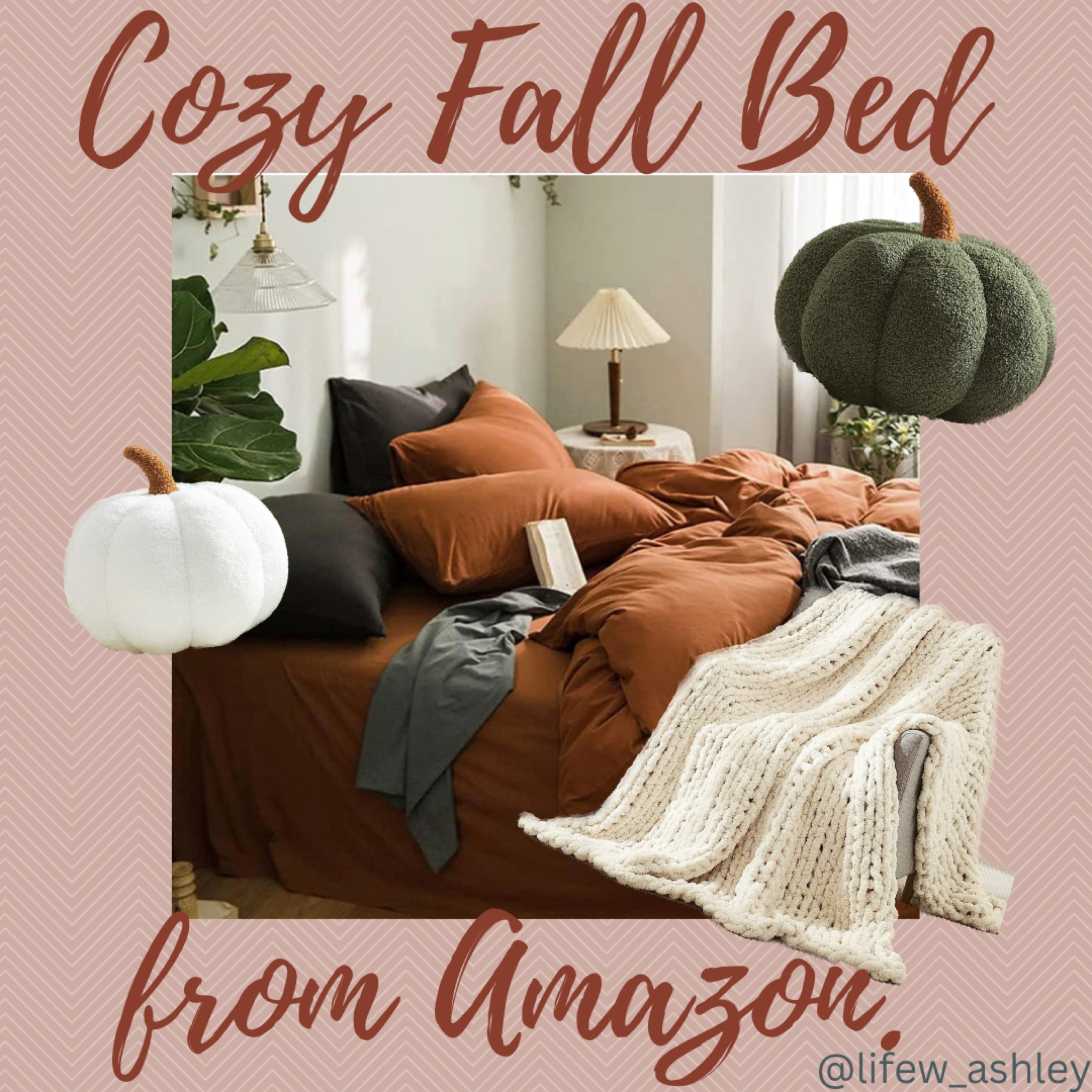 Fall decor for your bedroom. Fall home decor. Pumpkin pillow  

#LTKhome #LTKFind #LTKSeasonal