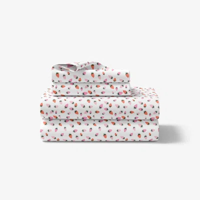 Strawberries Bedsheets for Kids –  4 Piece Soft & Cozy  Stylish Bedding Set with Colorful Strawberry Print, Vibrant and Fresh Color Theme Bed Sheet Se | Wayfair North America
