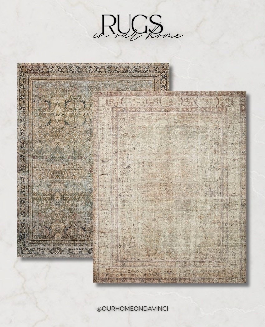 After months of trial + error, these are the two rugs we actually kept in our home and I couldn’t love them more:

✨Loloi Layla – Antique Moss (9x12) not the softest, but the details + colors are stunning

✨Loloi Margot – Antique/Sage (8’6” x 11’6”): SO soft and cozy, perfect for a larger space

Both give such a warm, elevated feel to our rooms 🤎 linking them for you! 

#LTKSeasonal #LTKFallSale #LTKHome