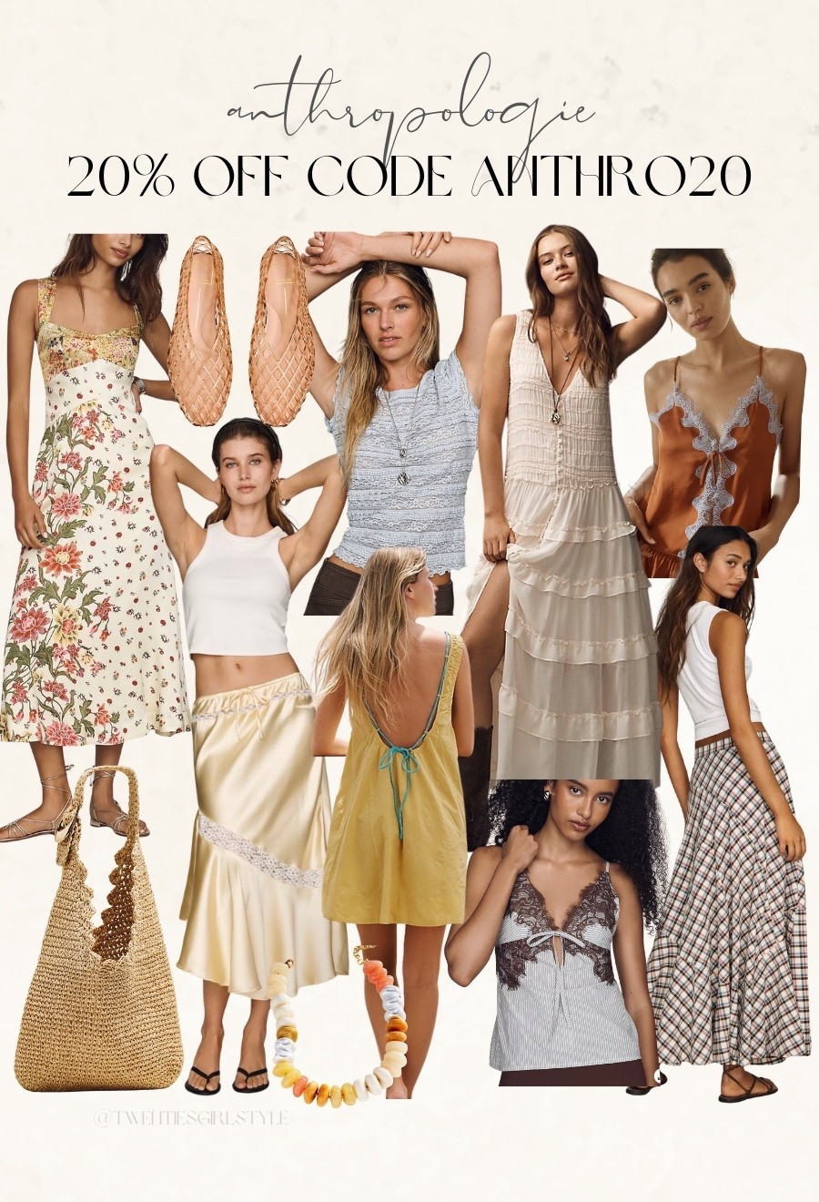 Anthropologie USE CODE AANTHRO20 for 20% off 🙌🏻🙌🏻￼

Summer sale, summer fashion, summer style, summer dress, sundress, maxi dress, silk skirt, tote bag, Cami, maybe dress tank top ￼

#LTKootd #LTKSeasonal #LTKdayinmylife