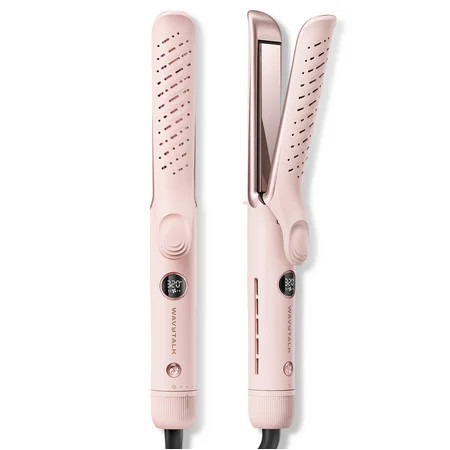Wavytalk Airflow Styler Whirlwind Curl, Hair Straightener and Curler 2 in 1, Achieve One Pass Curl, Less Damage to Hair, Pink | Walmart (US)