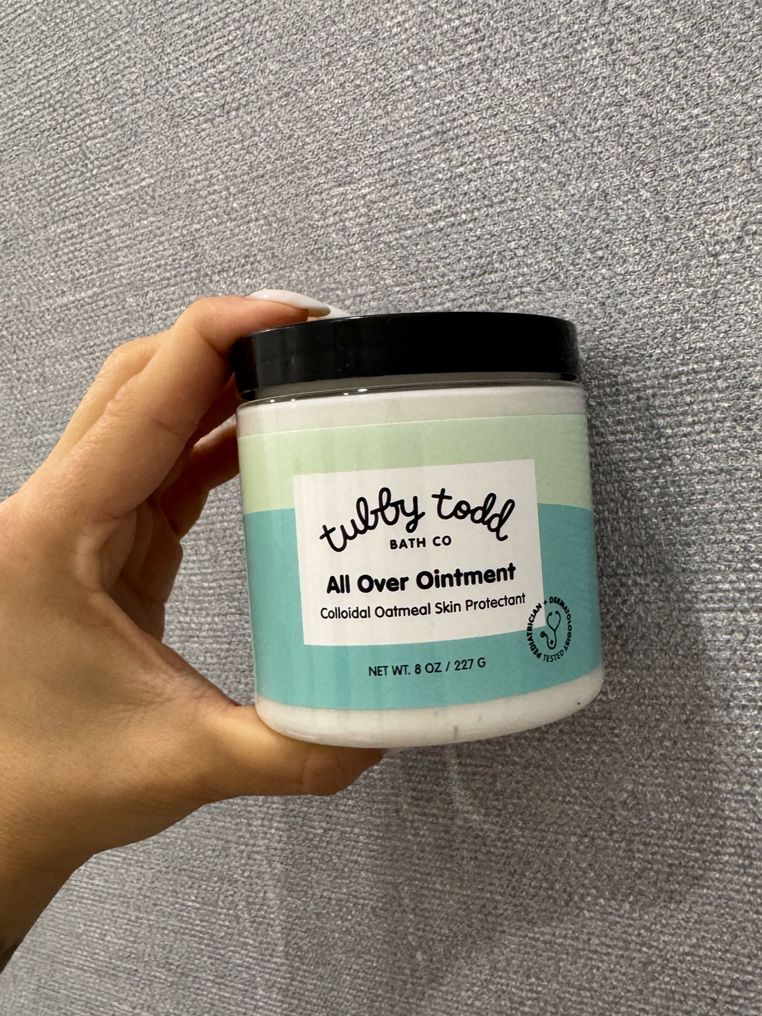 cleanest body ointment! they advertise it as an eczema cream! baby Jack doesn’t have eczema so I can’t confirm that, but it leaves his skin feeling soffffttttt 
