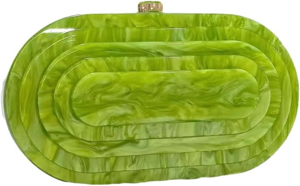 Acrylic Evening Clutch Bag for Women Shell Shape Shoulder Crossbody Bag Glitter Marble Purse Hand... | Amazon (US)