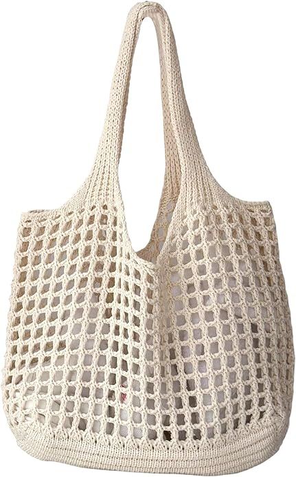 Verdusa Women's Crochet Tote Handbags Knitwear Shoulder Bag | Amazon (US)