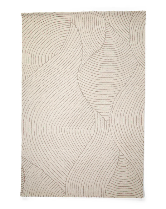 6x9 Wool Blend Abstract Rug | TJ Maxx