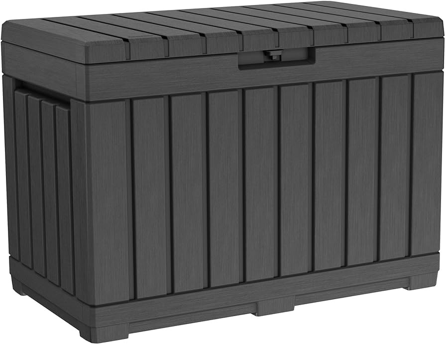 Keter Kentwood 50 Gal Outdoor Storage Box and Patio Side Table | Amazon (US)