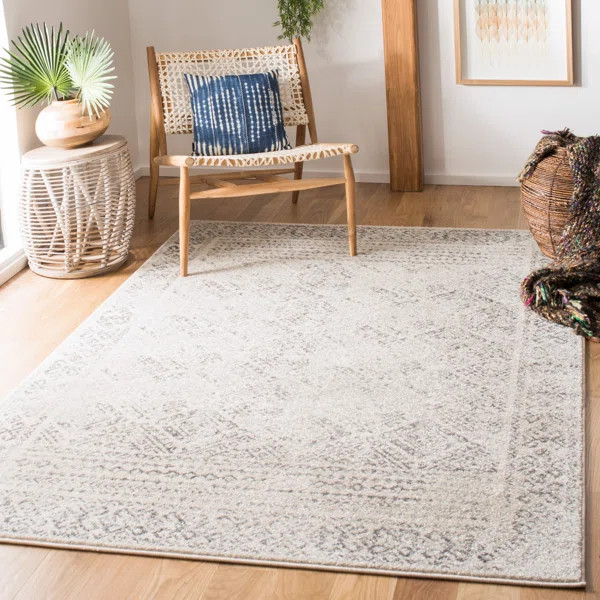 Brooksland Southwestern Ivory/Gray Area Rug | Wayfair North America