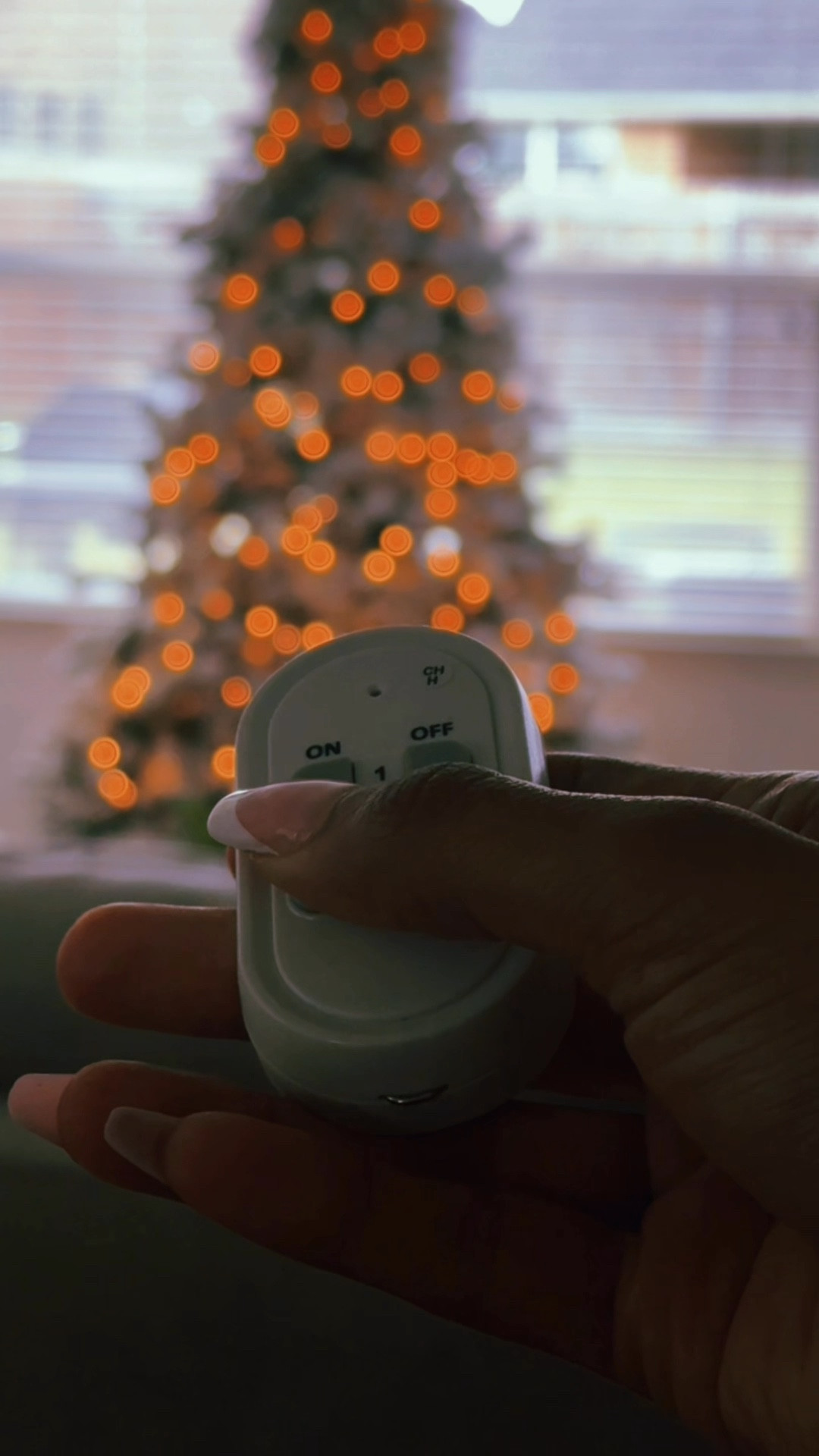 9 ft pre lit Christmas tree 
I purchased this remote to easily trun the Christmas tree on and off 





#LTKHome #LTKHoliday