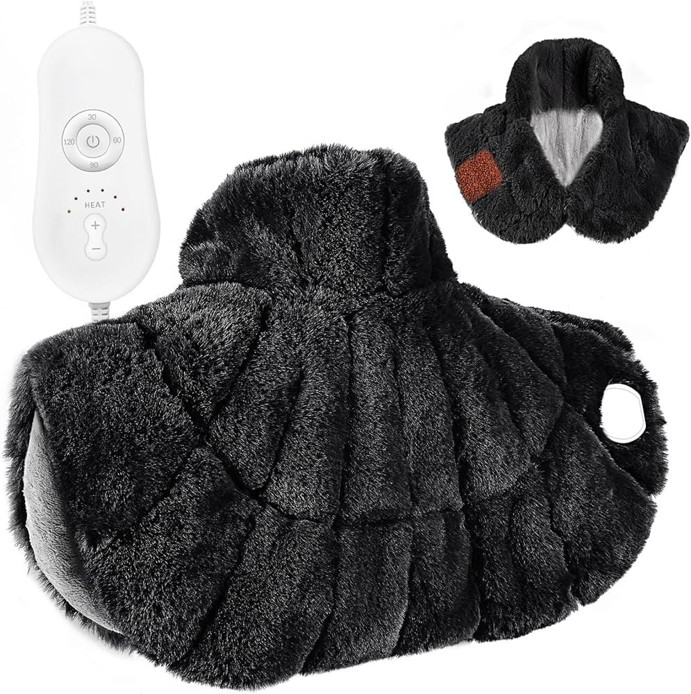 Nalax Weighted Heating Pad for Neck and Shoulders, Extra Large Neck Heating Pad, 24"x 20", 6 Heat... | Amazon (US)