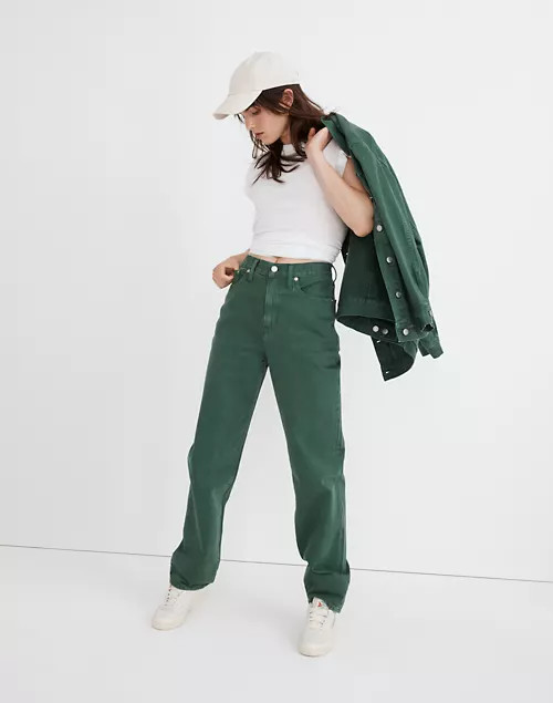 Baggy Straight Jeans: Garment-Dyed Edition | Madewell