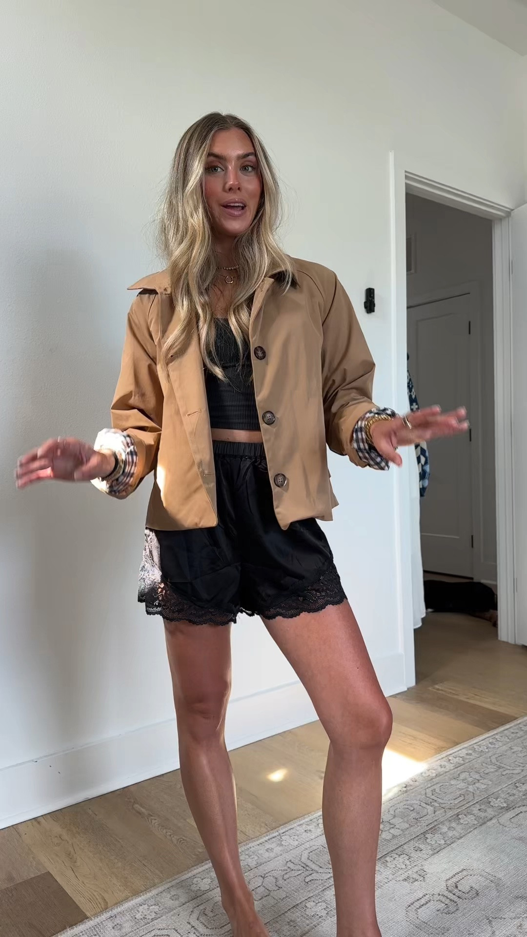 Amazon size small Tankaneo Womens Cropped Trench Coat Lightweight Single Breasted Jacket Fall Windbreaker Fashion Outerwear

#LTKootd #LTKSaleAlert #LTKSeasonal