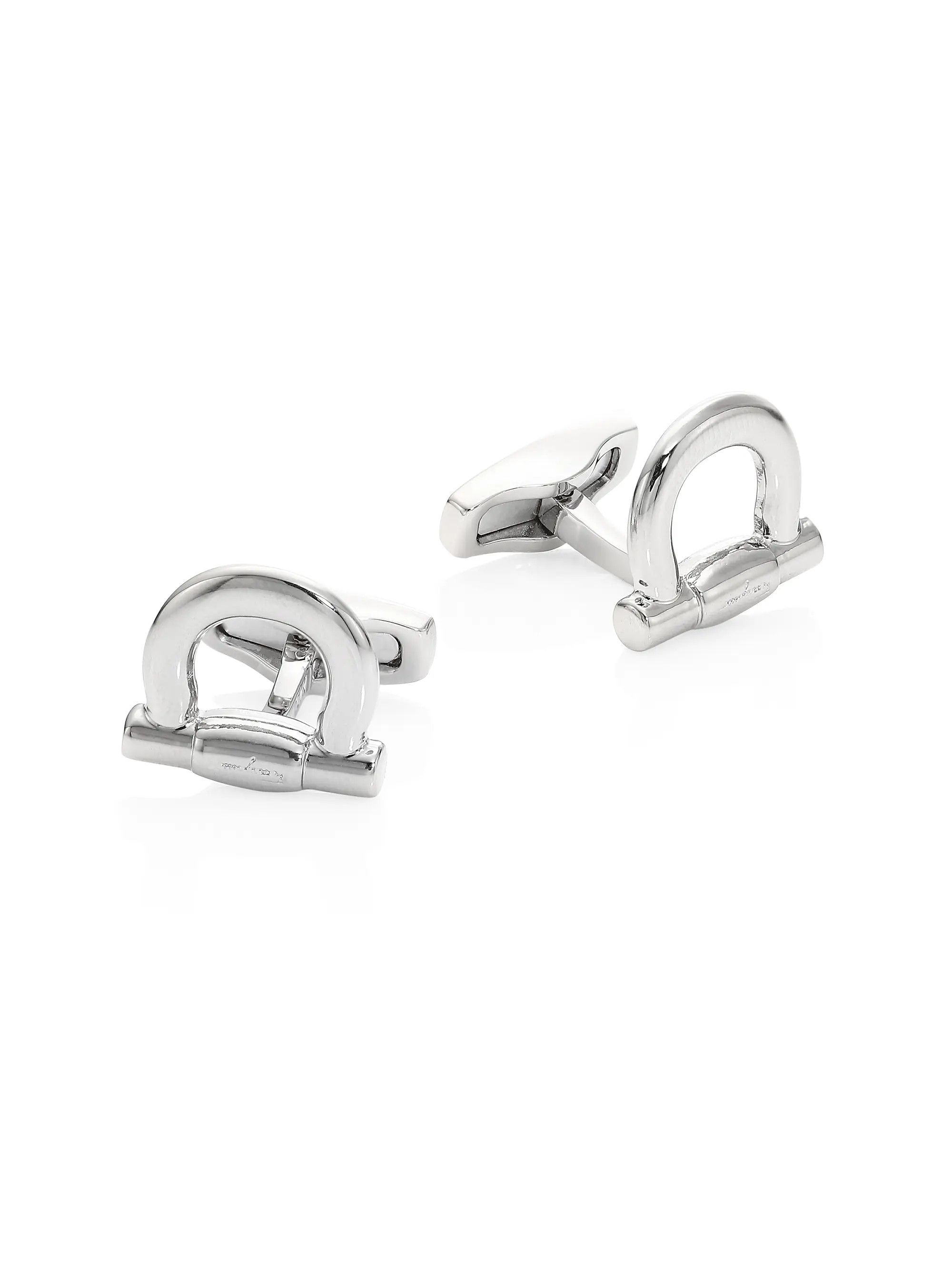 FERRAGAMO Gancini Goldtone Single Cufflink | Saks Fifth Avenue | Saks Fifth Avenue