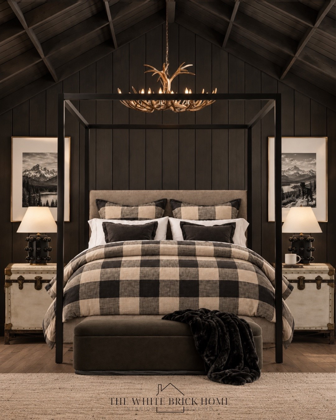 A cozy, elevated retreat where rustic charm meets sophisticated style with bold buffalo plaid and timeless black accents. 

Bed, bedroom, bedding, bedroom design, bedroom decor, bedding, side table, accent chair, home decor, home design, bedroom ideas, bedroom lamp, cozy bedroom, side table, throw pillows, home decor ideas, home design, bedroom design, canopy bed, bedding, cozy bedroom, primary bedroom, pottery barn bedroom, ottomans, bench, rustic cozy bedroom, pottery barn, wayfair

#LTKHome #LTKSeasonal #LTKSaleAlert