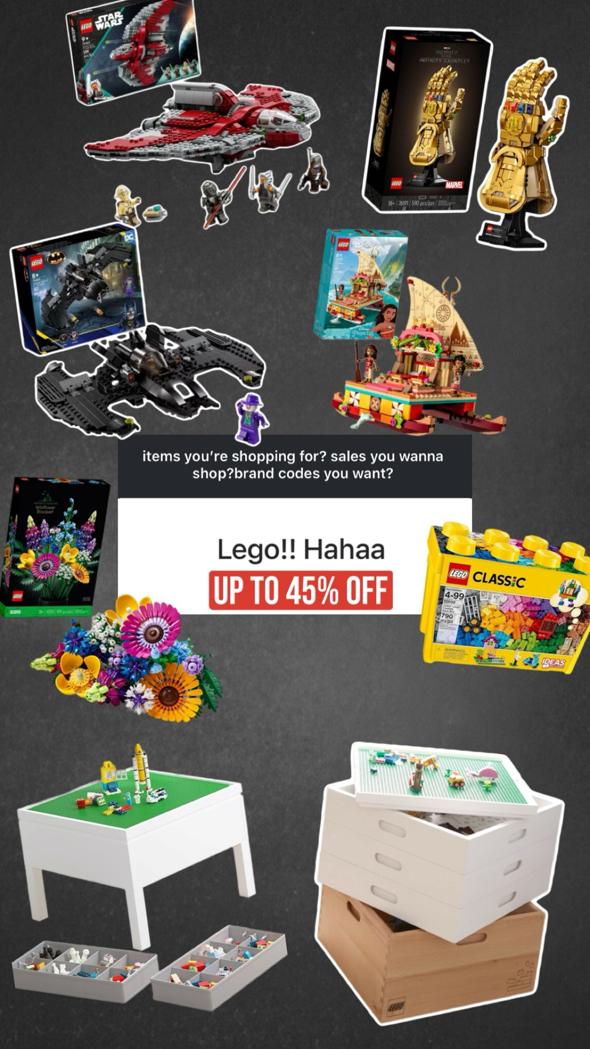 Lego Sets and tables up to 45% OFF!!

#LTKCyberWeek #LTKGiftGuide #LTKKids