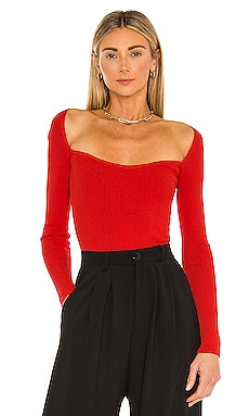 superdown Naomi Sweetheart Bodysuit in Red from Revolve.com | Revolve Clothing (Global)