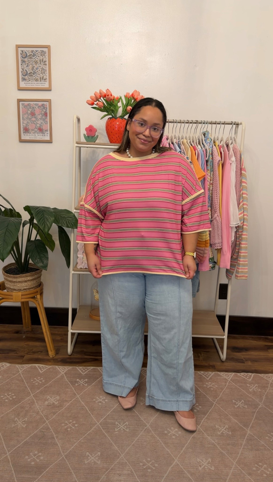 The perfect oversized striped top with the cutest color combo 

#LTKootd #LTKPlusSize #LTKPetite