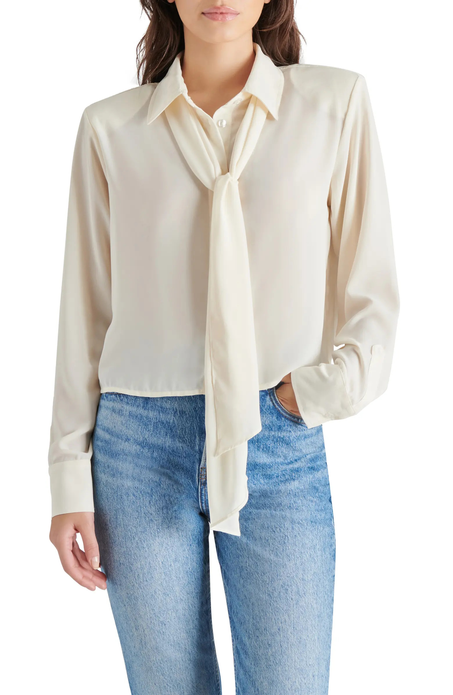 Noelle Tie Neck Shirt | Nordstrom