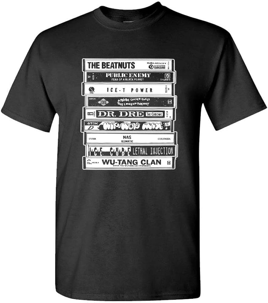 Hip HOP Artists Cassettes Old School Rap - T-Shirt | Amazon (US)