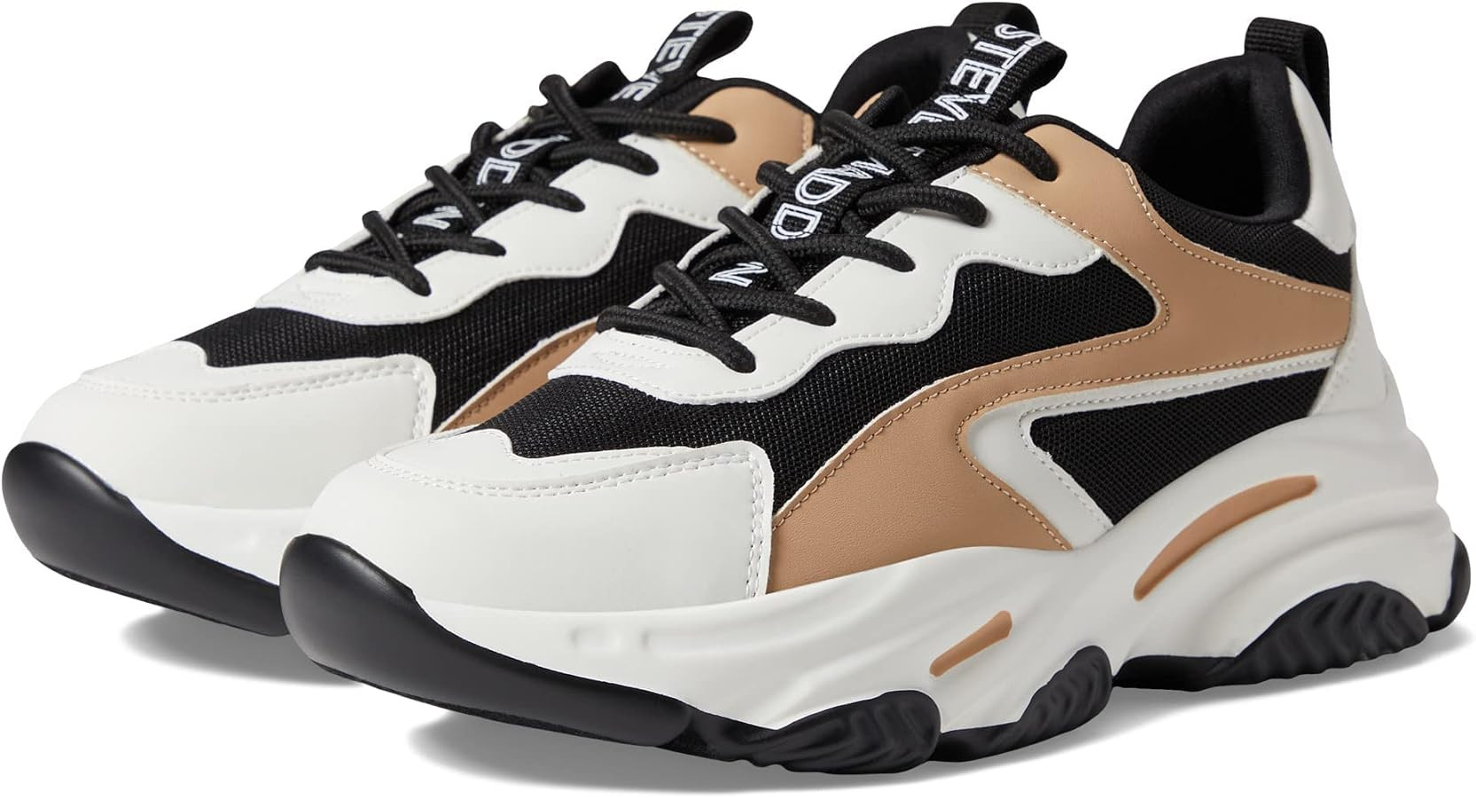 Steve Madden Zabb Sneaker Black Multi 9 M | Amazon (US)