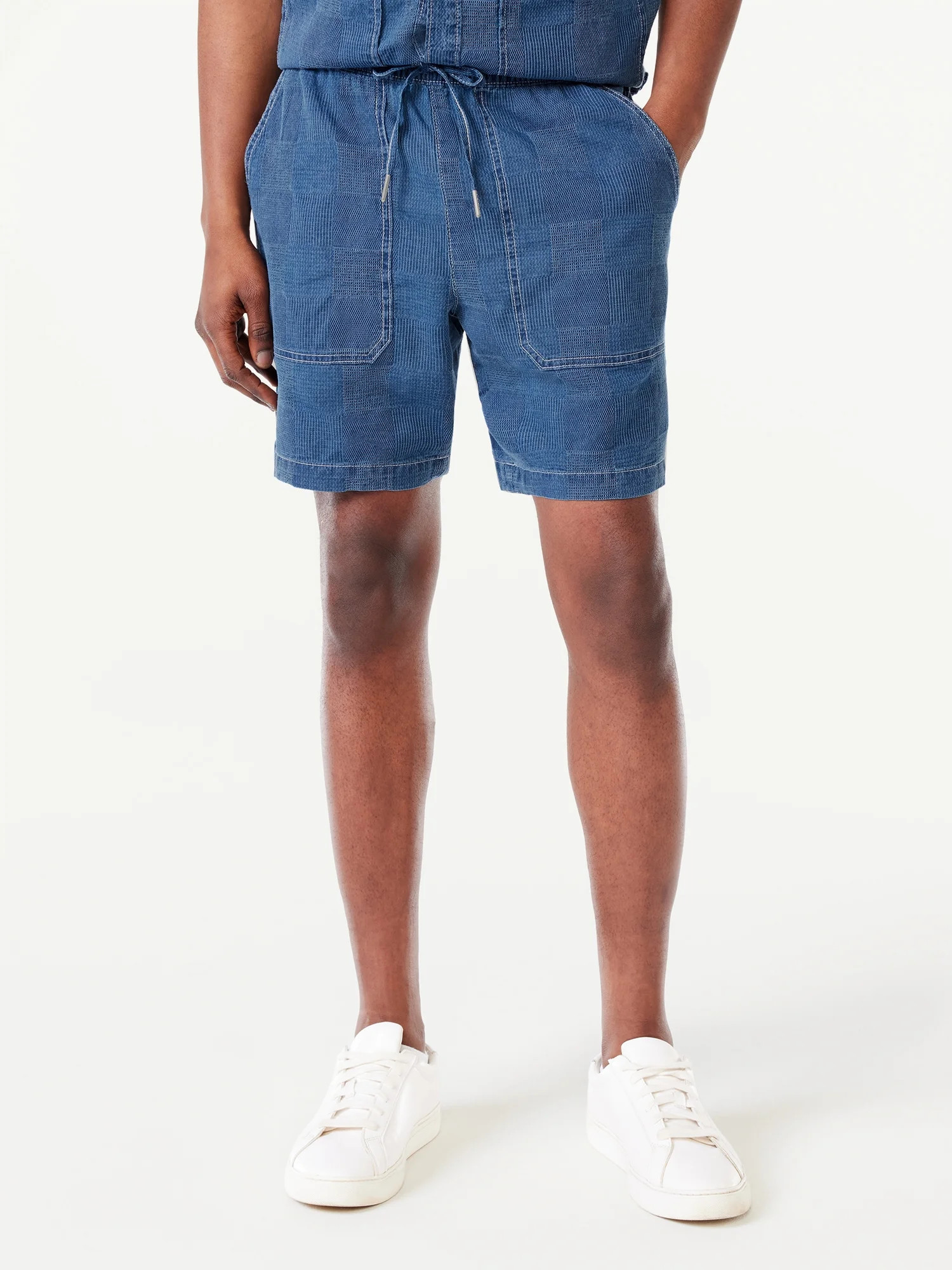Free Assembly Men's Patchwork Shorts - Walmart.com | Walmart (US)